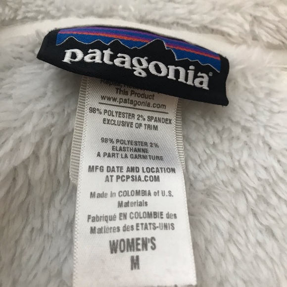 Patagonia Full Zip Sweater⭐️ white, size medium - Picture 9 of 14
